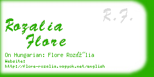 rozalia flore business card